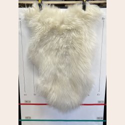 Islandsk lammeskind langh�ret lyst str M - 2012