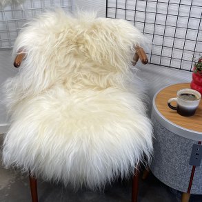 Islandsk lammeskind langh�ret lyst str M - 2014