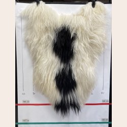 Islandsk lammeskind langh�ret plettet str M - 2219