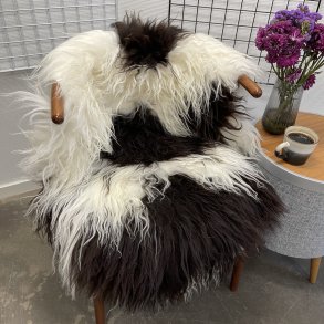 Islandsk lammeskind langh�ret plettet str M - 2224