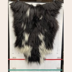 Islandsk lammeskind langh�ret plettet str M - 2227