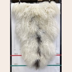 Islandsk lammeskind langh�ret plettet str XL - 4222