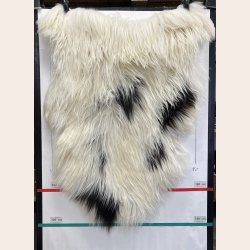 Islandsk lammeskind langh�ret plettet str XL - 4224