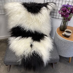 Islandsk lammeskind langh�ret plettet str XL - 4228