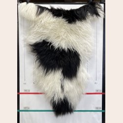 Islandsk lammeskind langh�ret plettet str XL - 4228