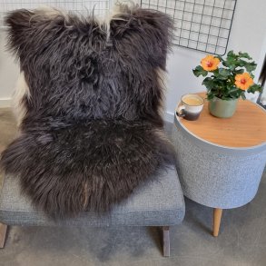 Islandsk lammeskind langhret sort str L - 3100