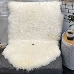 Islandsk klippet lammeskind lys str L 3511