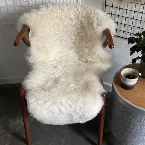 Islandsk klippet lammeskind lys str M 2512