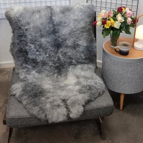 Islandsk klippet lammeskind naturligt gr str L  3930