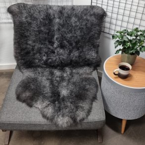 Islandsk klippet lammeskind naturligt gr str L  3910