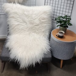 Islandsk lammeskind plettet str XL 4215