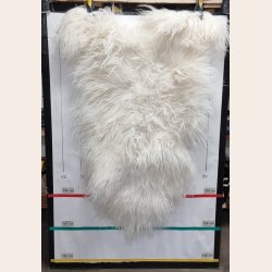 Islandsk lammeskind plettet str XL 4215