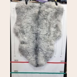 Islandsk klippet lammeskind gr� str M 2912