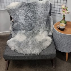 Islandsk klippet lammeskind gr� str M 2916