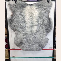 Islandsk klippet lammeskind gr� str M 2921