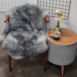 Islandsk klippet lammeskind gr� str M 2957