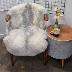 Islandsk klippet lammeskind gr� str M 2946