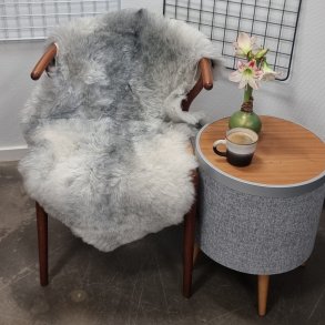 Islandsk klippet lammeskind gr� str M 2954