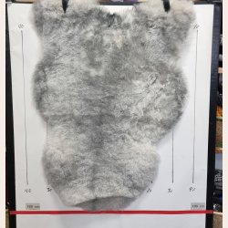 Islandsk klippet lammeskind gr� str M 2955