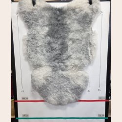 Islandsk klippet lammeskind gr� str M 2960