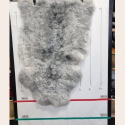 Islandsk klippet lammeskind gr� str M 2961