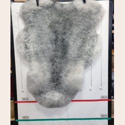 Islandsk klippet lammeskind gr� str M 2962