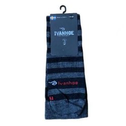 Ivanhoe lange stribede strmper i Merinould