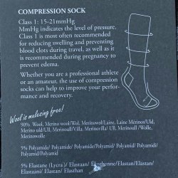 Ivanhoe lange stribede strmper i Merinould