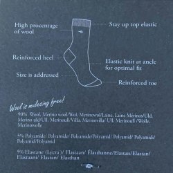 Ivanhoe uldsokker 90% Merino koksgr