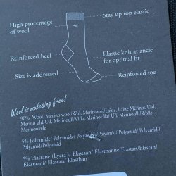 Ivanhoe uldsokker 90% Merino sort