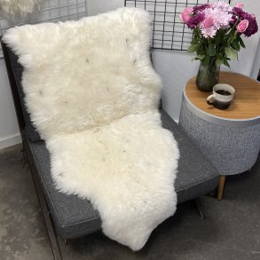 Islandsk klippet lammeskind lyse str L 3514