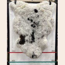 islandsk lammeskind korth�ret plettet str L - 3713