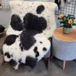 Islandsk klippet lammeskind naturligt str XXL  5999 140 cm +