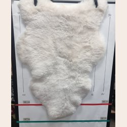 Islandsk klippet lammeskind lys str L - 3516