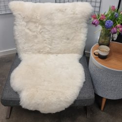 Islandsk klippet lammeskind lys str L - 3521