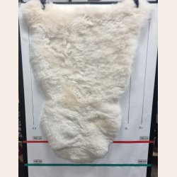 Islandsk klippet lammeskind lys str L - 3521