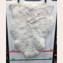 Islandsk klippet lammeskind lys str L - 3523