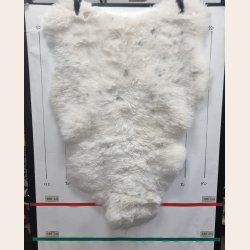 Islandsk klippet lammeskind lys str L - 3526