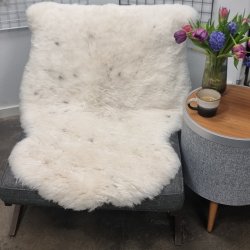 Islandsk klippet lammeskind lys str L - 3527