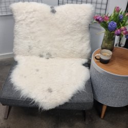 Islandsk klippet lammeskind lys str L - 3529