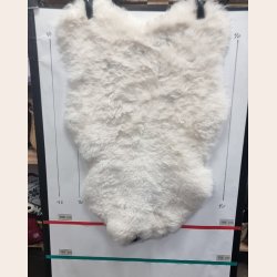 Islandsk klippet lammeskind lys str L - 3530