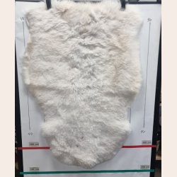 Islandsk klippet lammeskind lys str L - 3532