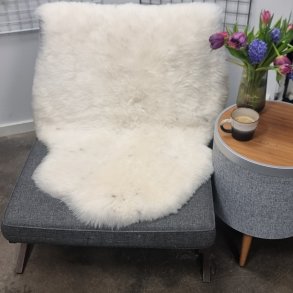 Islandsk klippet lammeskind lys str L - 3534