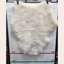 Islandsk klippet lammeskind lys str L - 3534