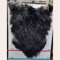 Islandsk lammeskind langh�ret sort str L - 3114