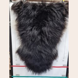 Islandsk lammeskind langh�ret sort str L - 3115