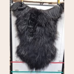 Islandsk lammeskind langh�ret sort str L - 3116