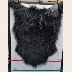Islandsk lammeskind langh�ret sort str L - 3117