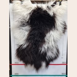 Islandsk lammeskind langh�ret plettet str L - 3211