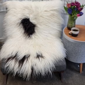 Islandsk lammeskind langh�ret plettet str L - 3212